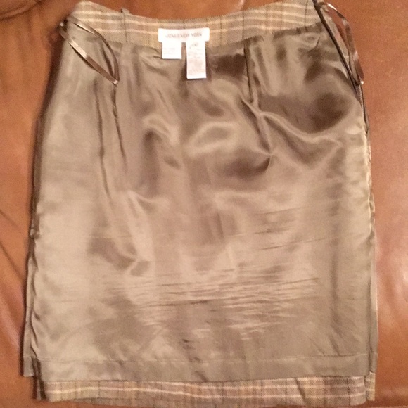Jones New York linen miniskirt fully lined w/acetate size4 BELT IS NOT INCLUDED - Picture 8 of 13